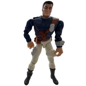 Vintage 1988 Kenner COPS n Crooks Action Figure Navy Blue Police Officer Toy